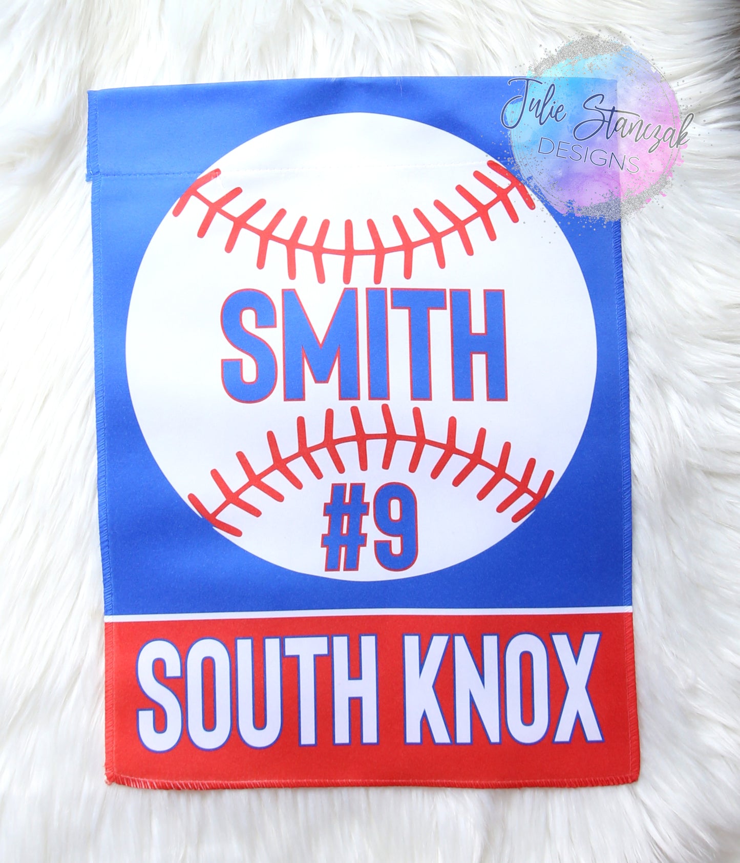 Baseball Personalized Garden Flag 2