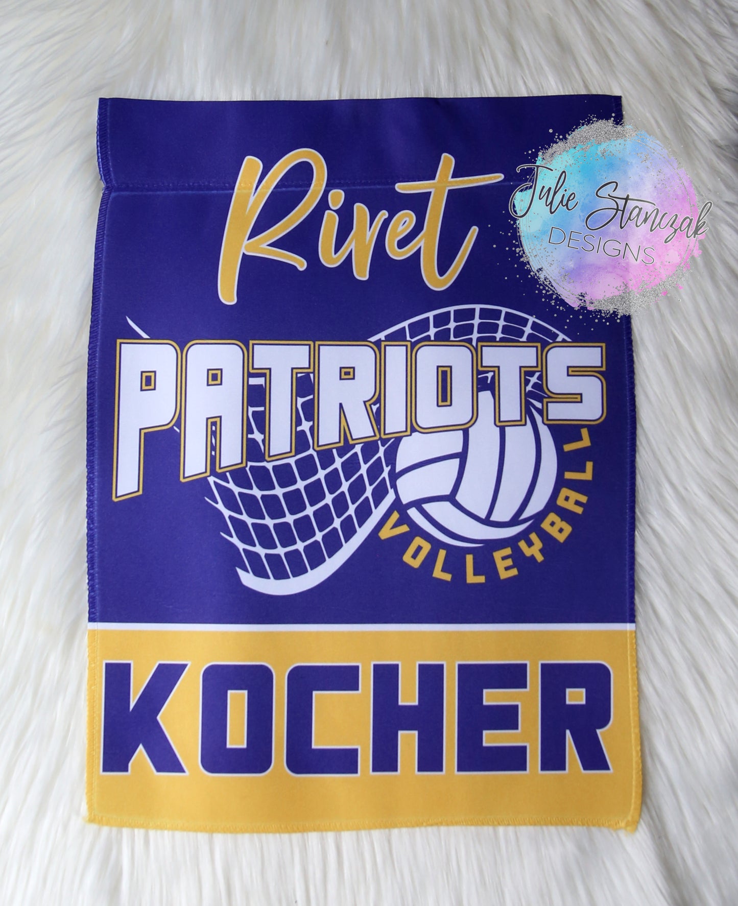 Volleyball Personalized Garden Flag