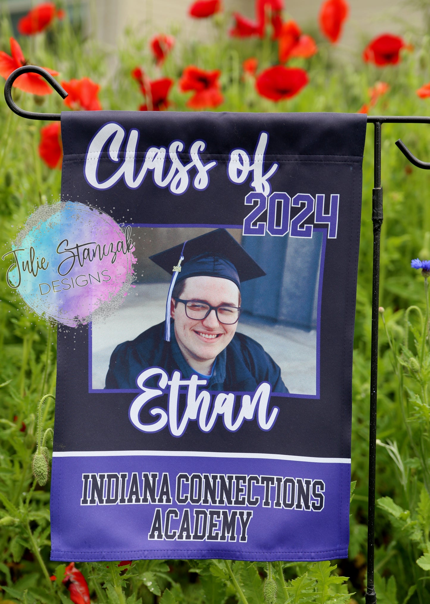 Senior 2025 Graduation Personalized Picture Garden Flag