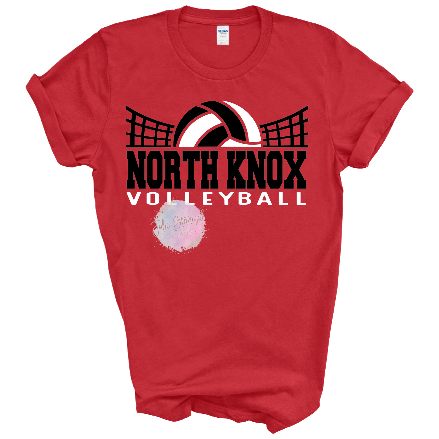North Knox Warriors Volleyball Net Curved