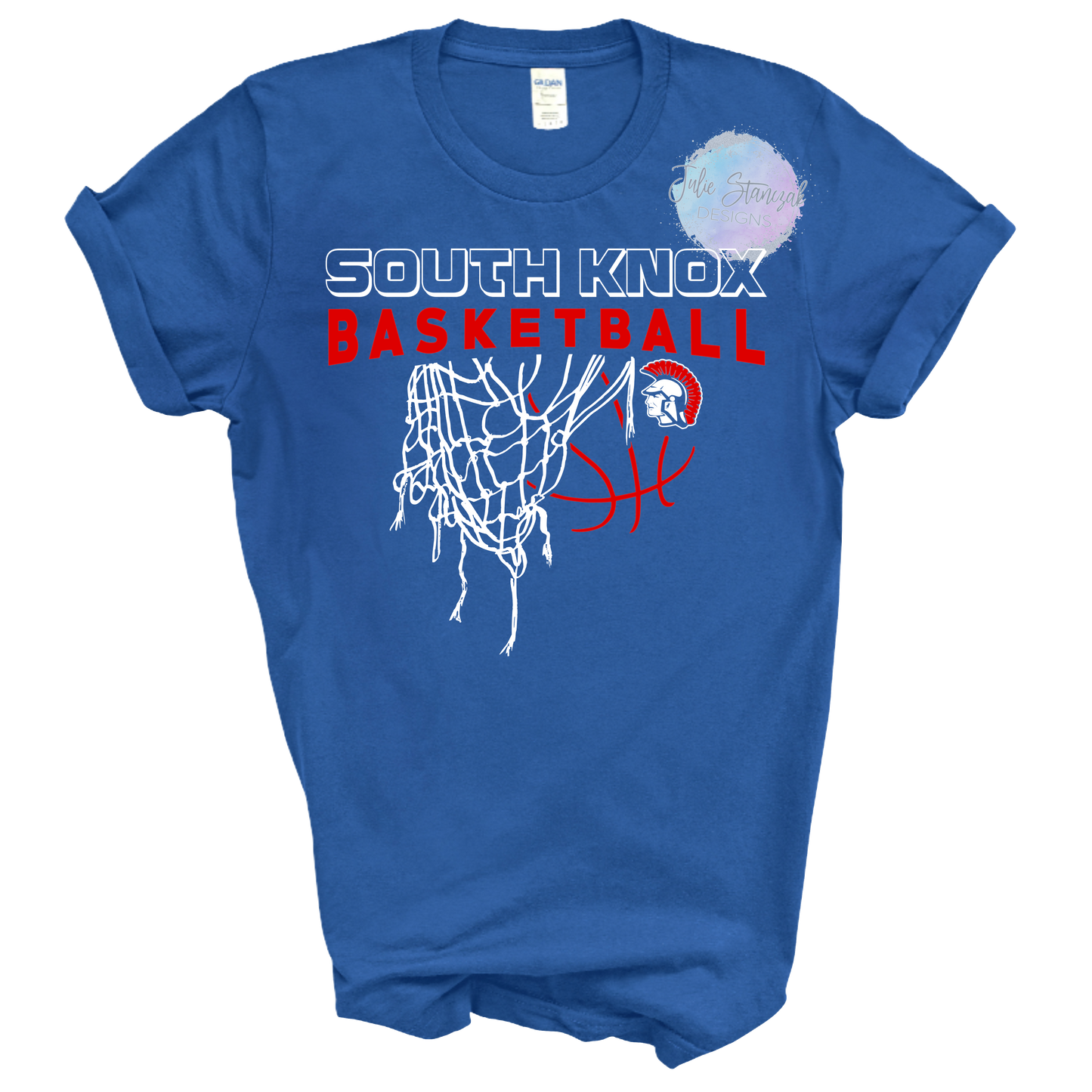 South Knox Spartans Basketball Net Mascot