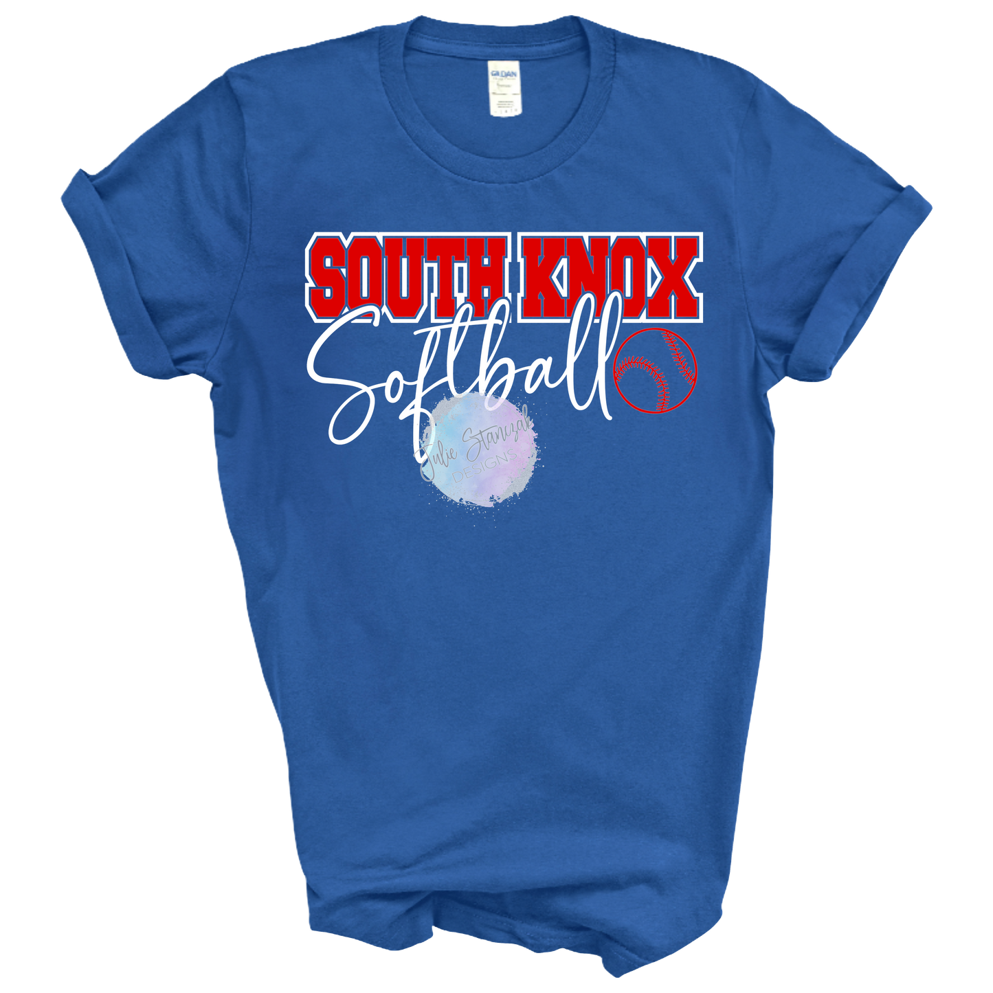 South Knox Spartans Softball Cursive