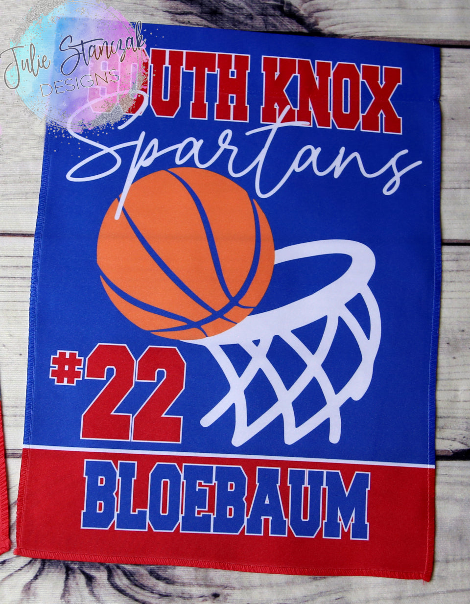 Basketball Garden Flag Personalized Any School South Knox