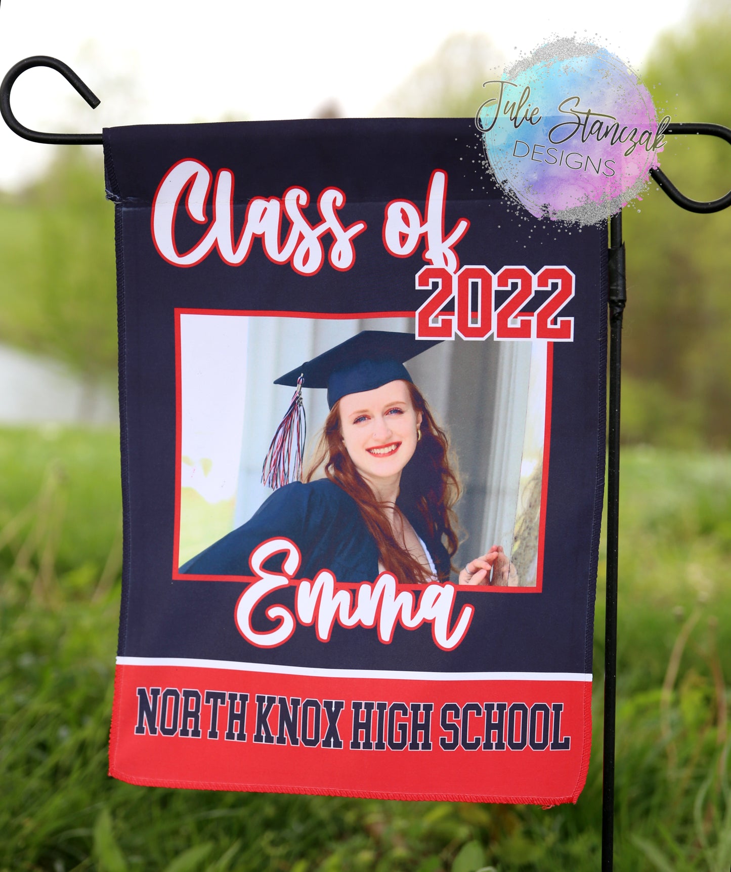 Senior 2025 Graduation Personalized Picture Garden Flag
