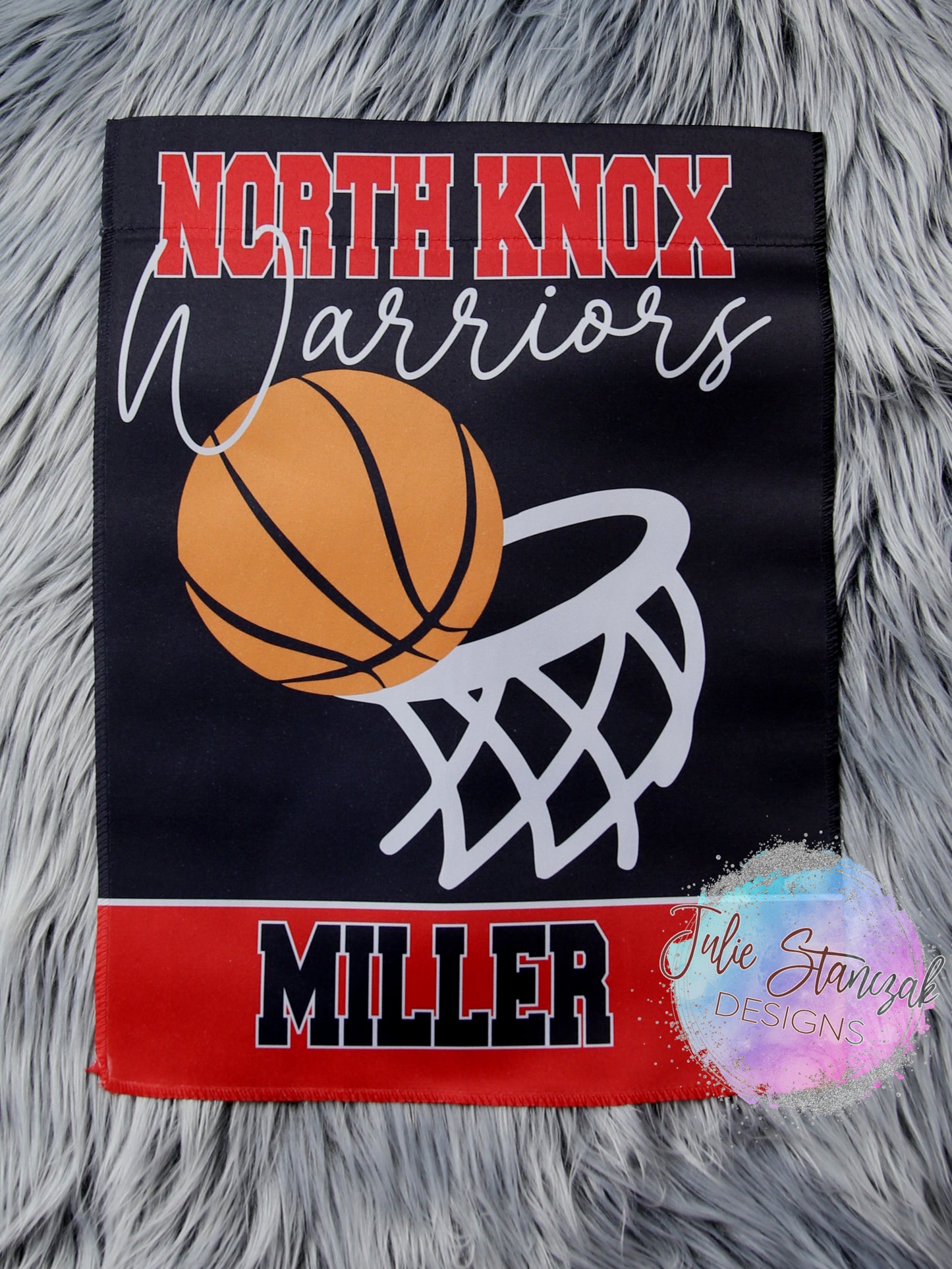 Basketball Garden Flag Personalized Any School