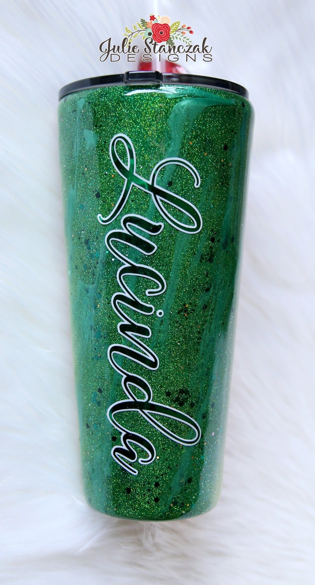 Watermelon Glitter Tumbler