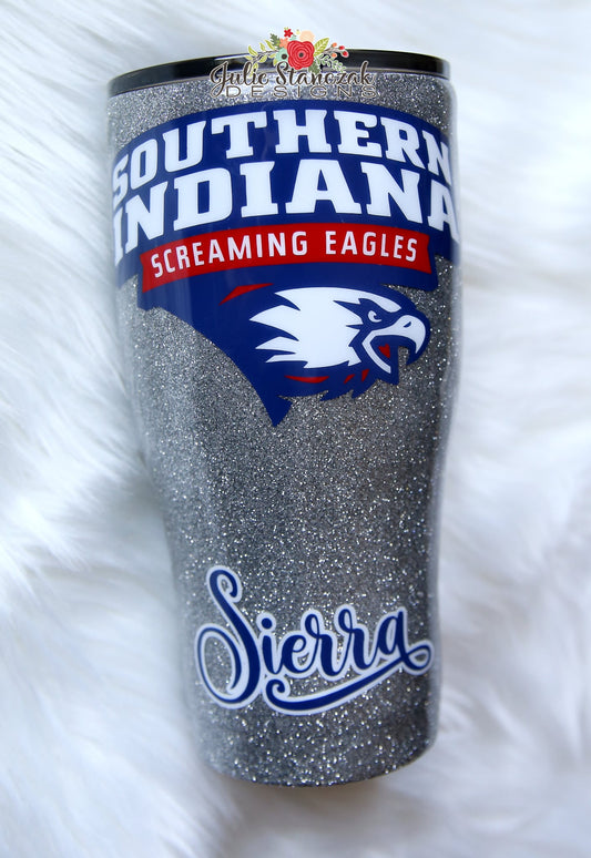 USI University of Southern Indiana Tumbler