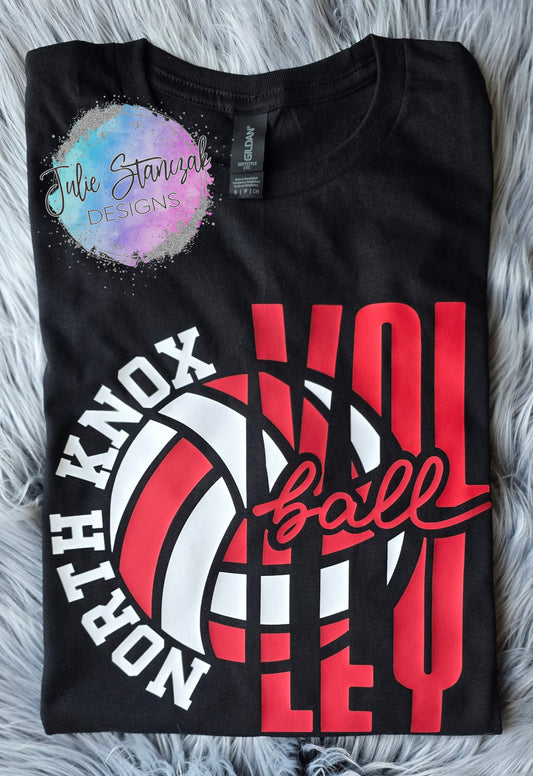 North Knox Warriors Volleyball Stacked