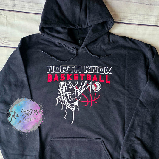 North Knox Warriors Basketball Net Mascot