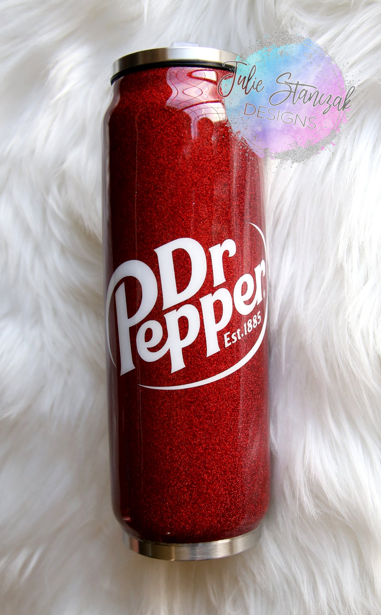 Soda Pop Can Glitter Tumbler