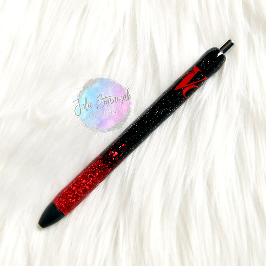 Wabash Valley College WVC Glitter Pen