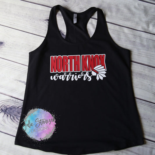 North Knox Warriors Women's Racerback Tank Top RTS