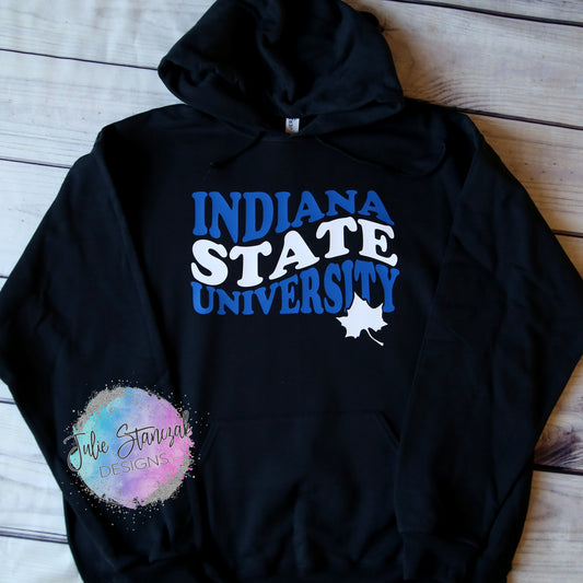 Indiana State University Sycamores ISU Wavy Retro