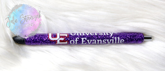 University of Evansville UE Aces Glitter Pen