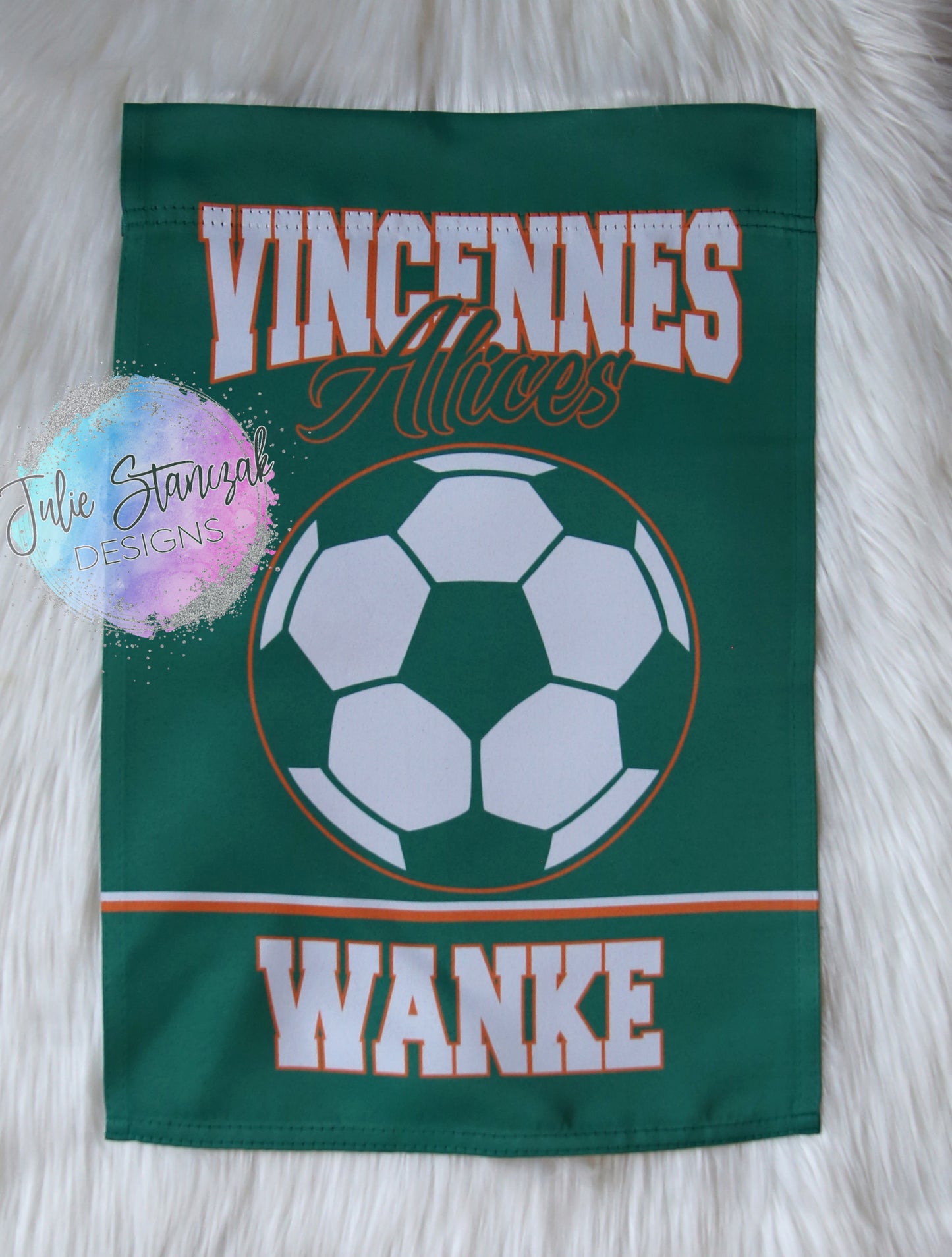 Soccer Personalized Garden Flag