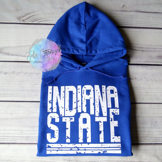 Indiana State University ISU Sycamores Distressed