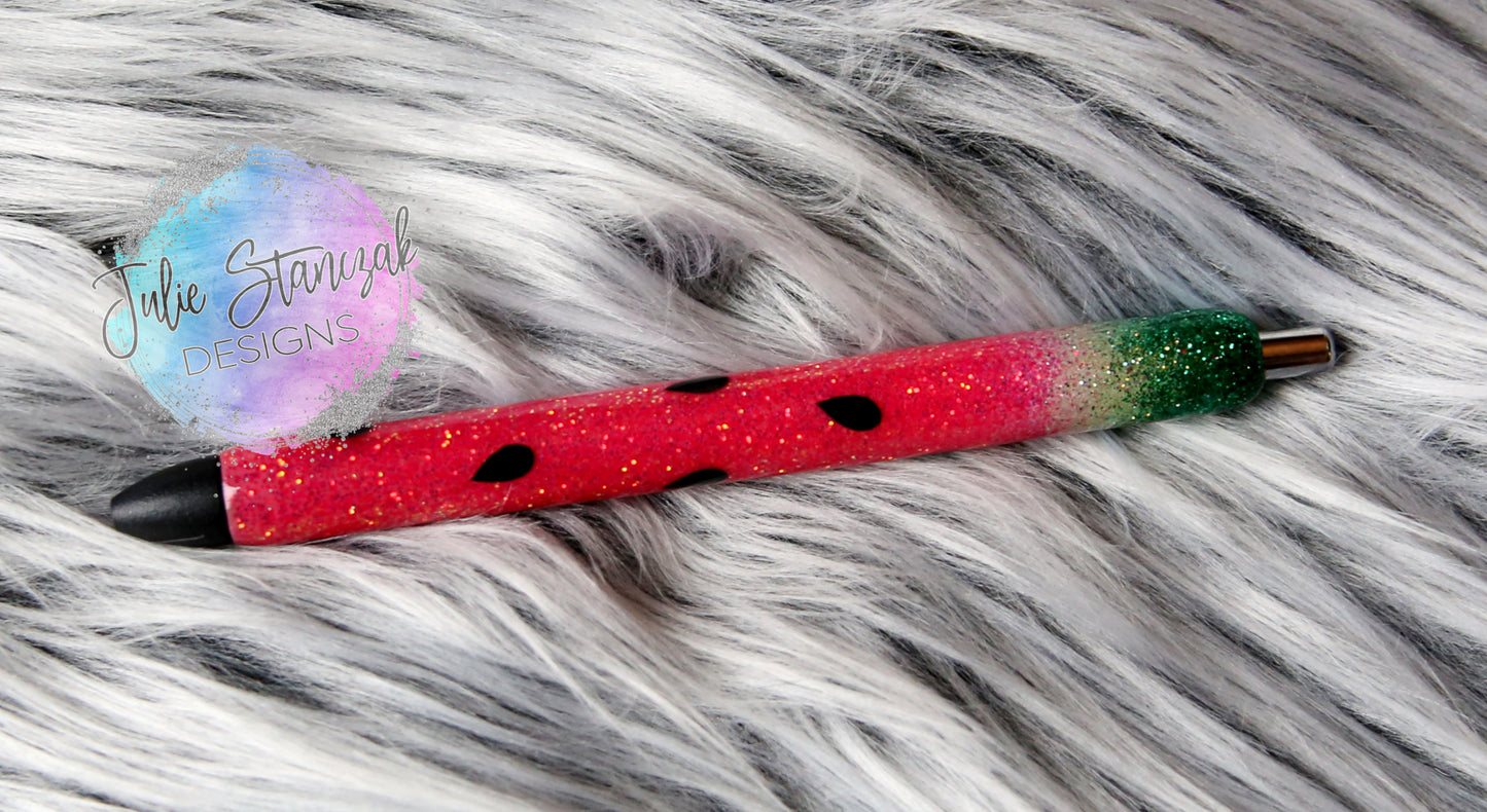 Watermelon Glitter Pen