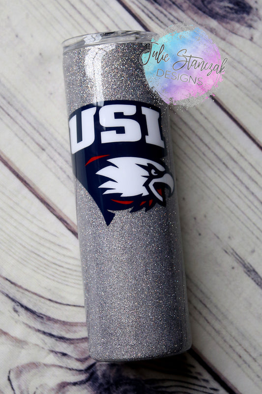 University of Southern Indiana USI Screaming Eagles Logo Tumbler