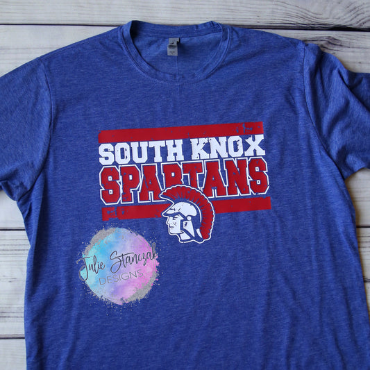 South Knox Spartans Distressed Lines RTS