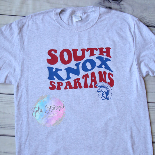 South Knox Spartans Retro Wavy RTS