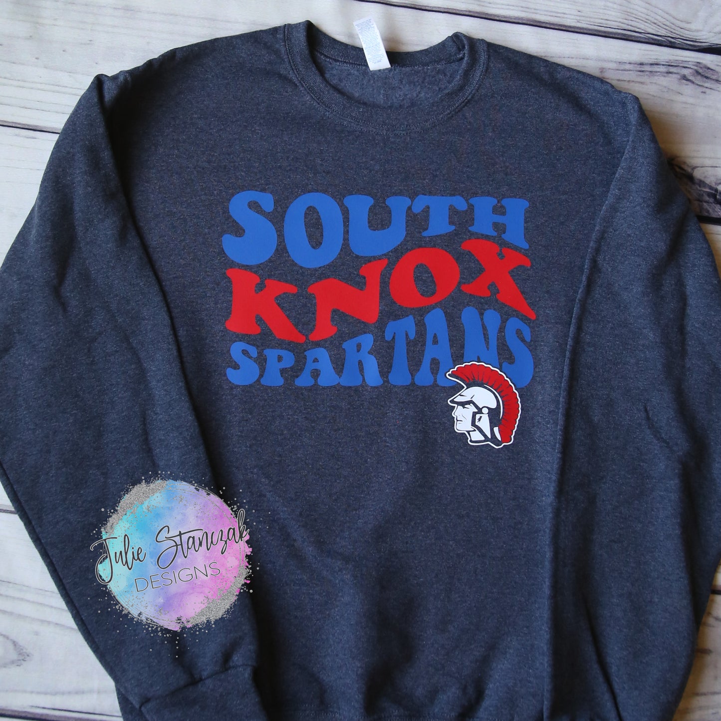 South Knox Spartans Retro Wavy RTS