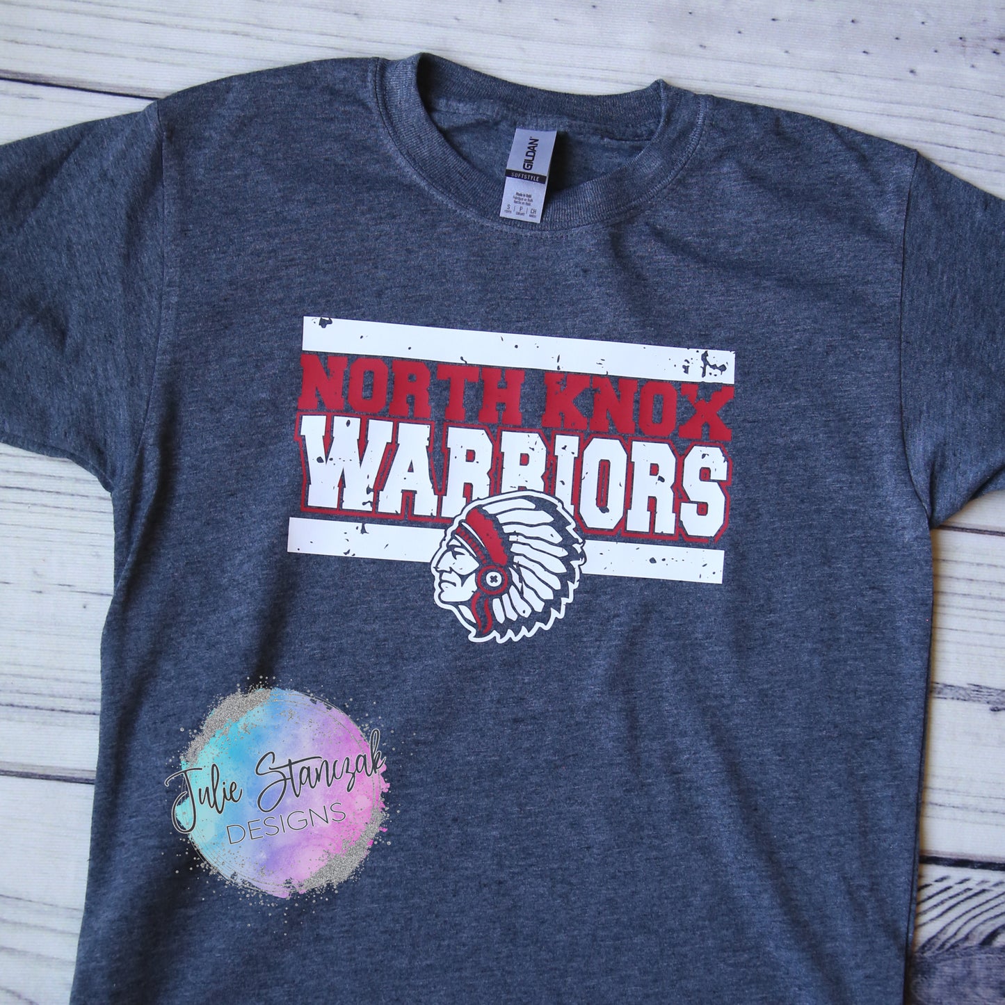 North Knox Warriors Distressed Lines RTS