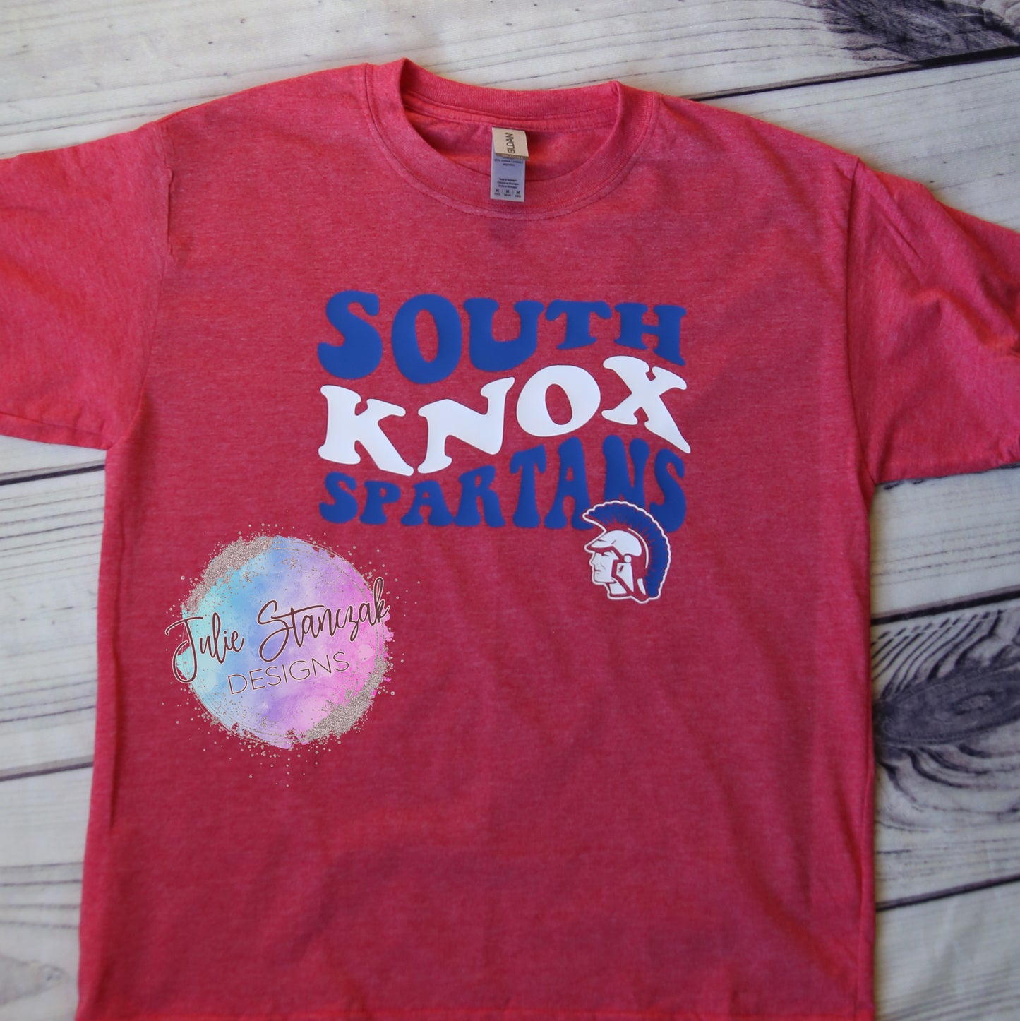 South Knox Spartans Retro Wavy RTS