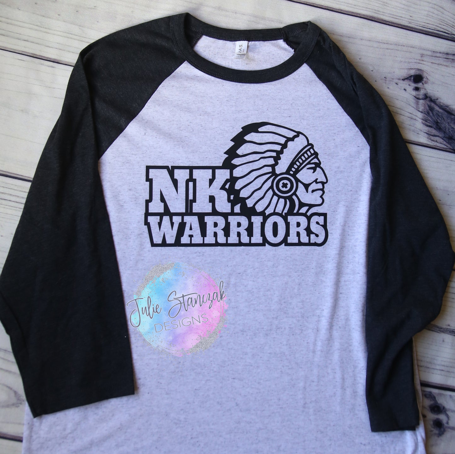 North Knox Warriors Raglan RTS