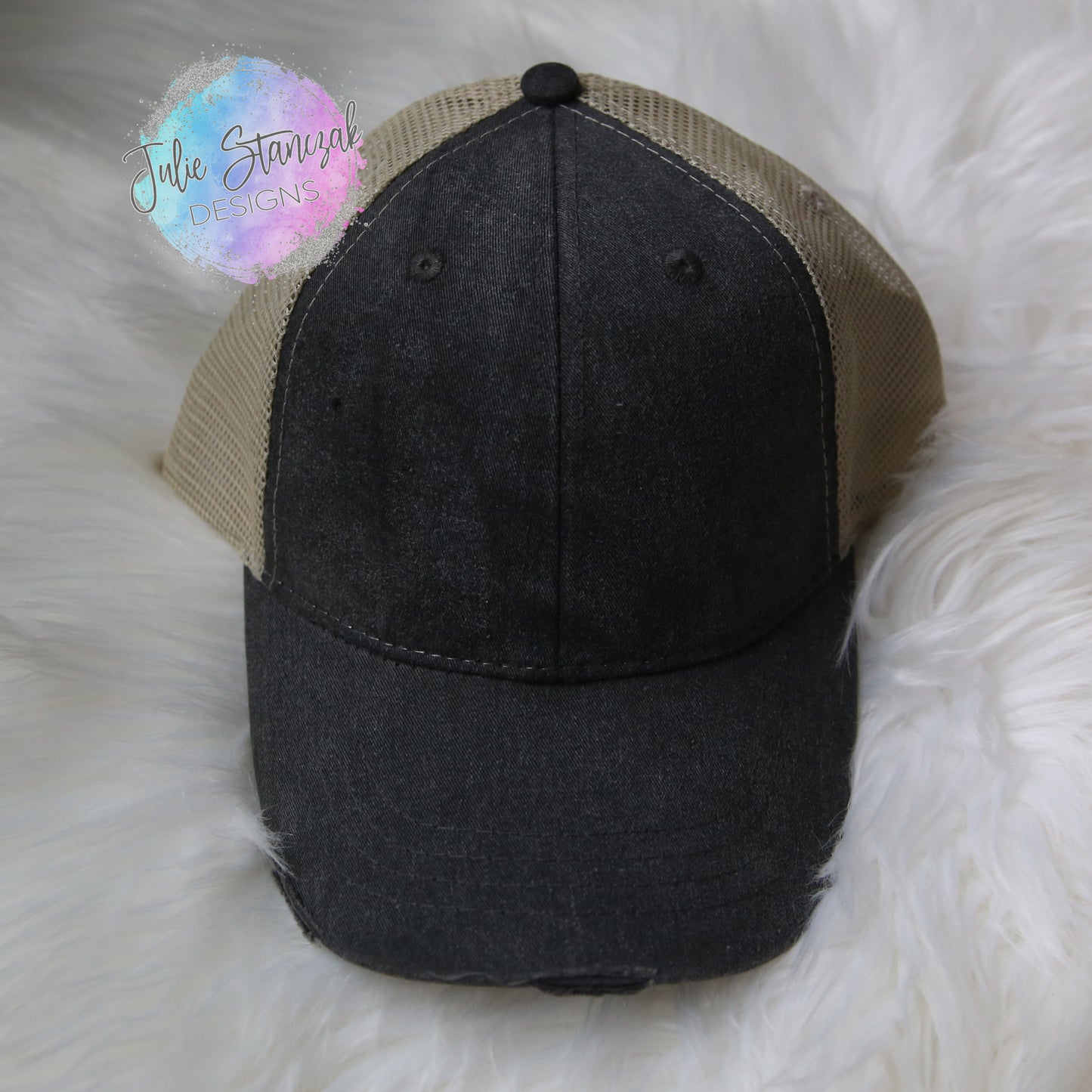 Distressed Gray Trucker Hat RTS