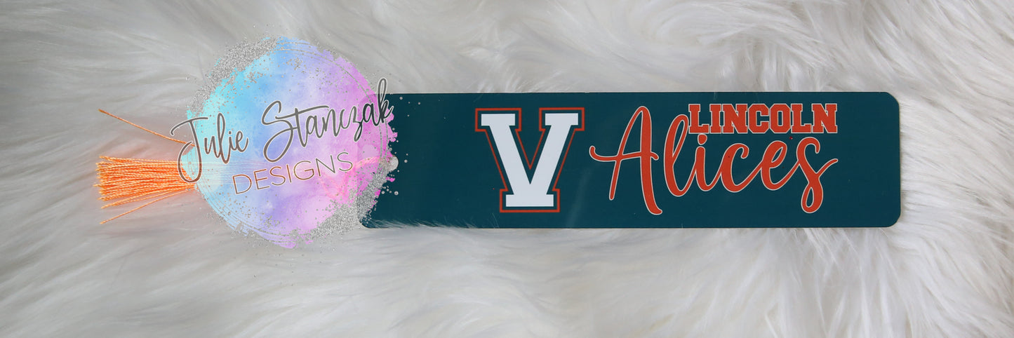 Vincennes Lincoln Alices Bookmark RTS