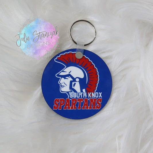 South Knox Spartans Keychain RTS