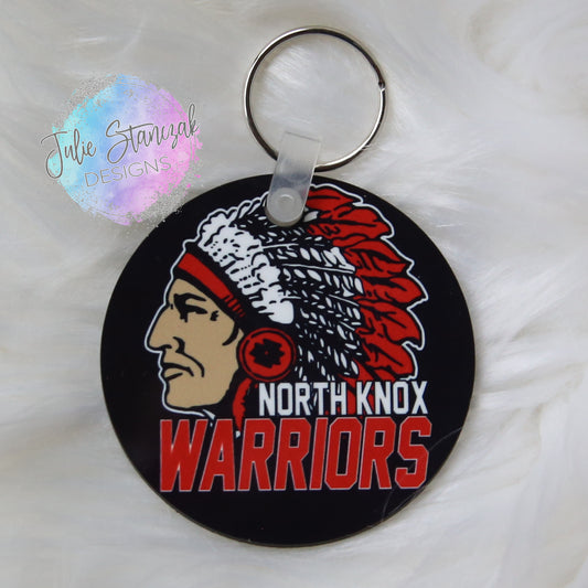 North Knox Warriors Keychain RTS