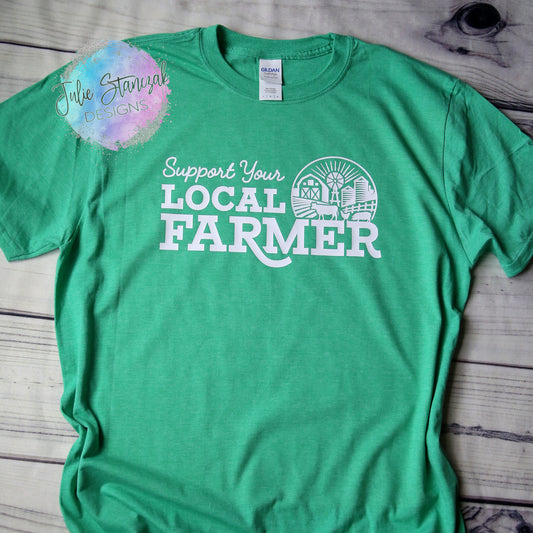 Farm Support Your Local Farmer Cow Pig Chicken Barn RTS