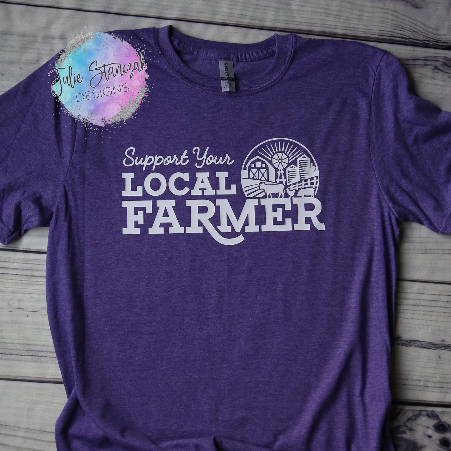 Farm Support Your Local Farmer Cow Pig Chicken Barn RTS