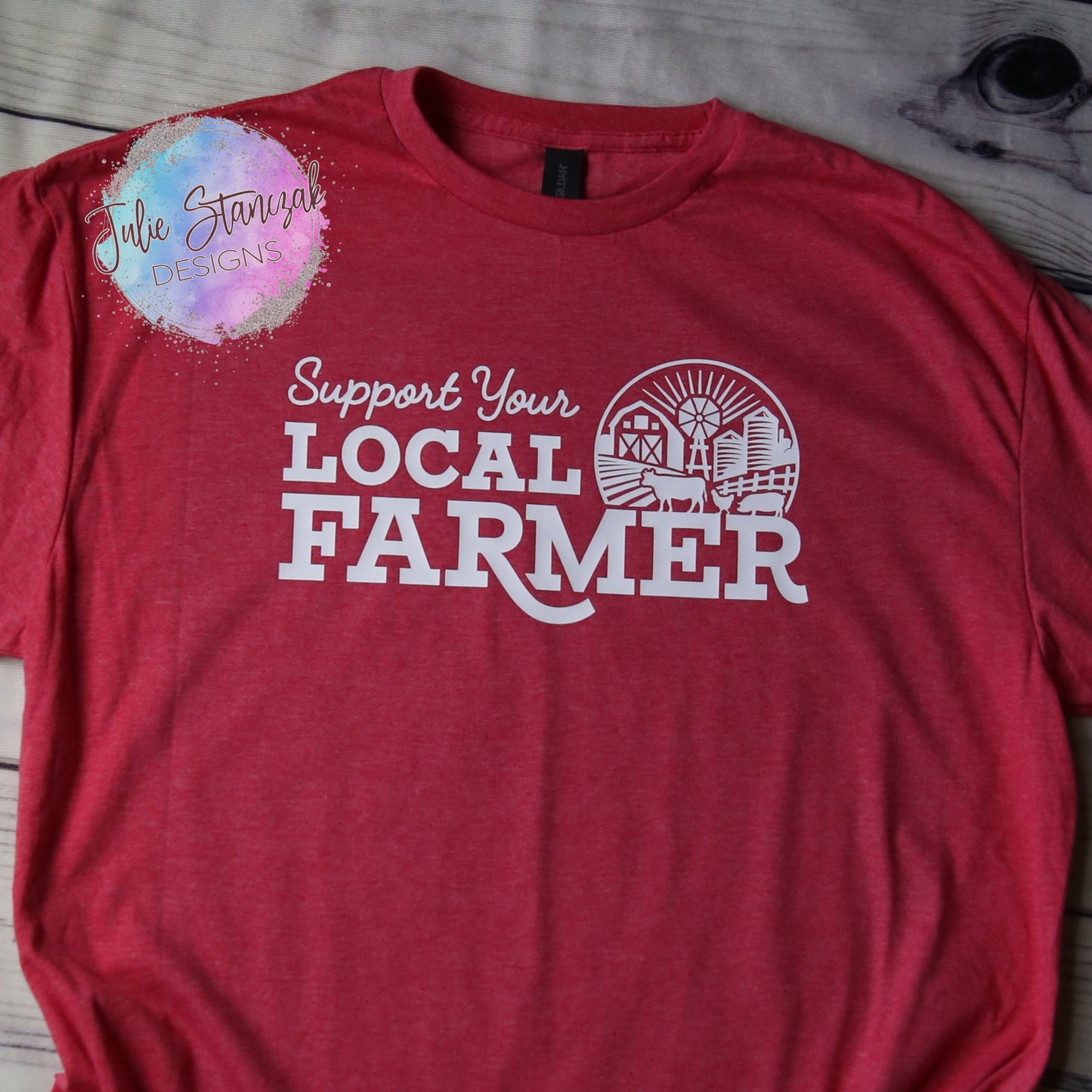 Farm Support Your Local Farmer Cow Pig Chicken Barn RTS