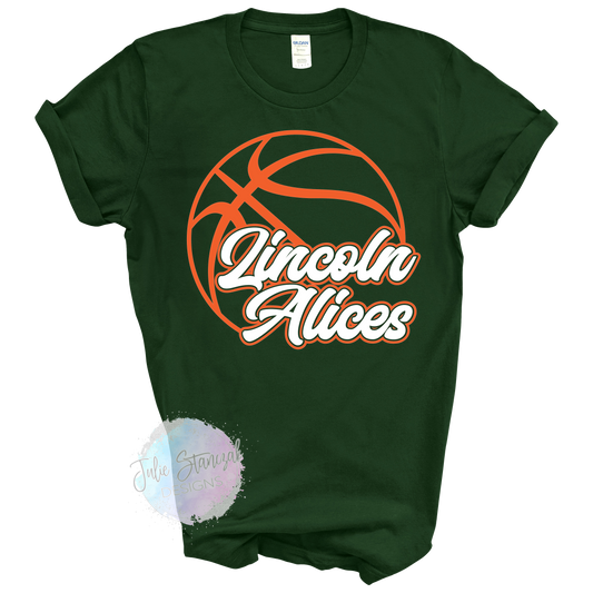 Vincennes Lincoln Alices Basketball Big Ball