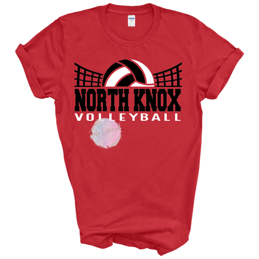 North Knox Warriors Volleyball Net Curved