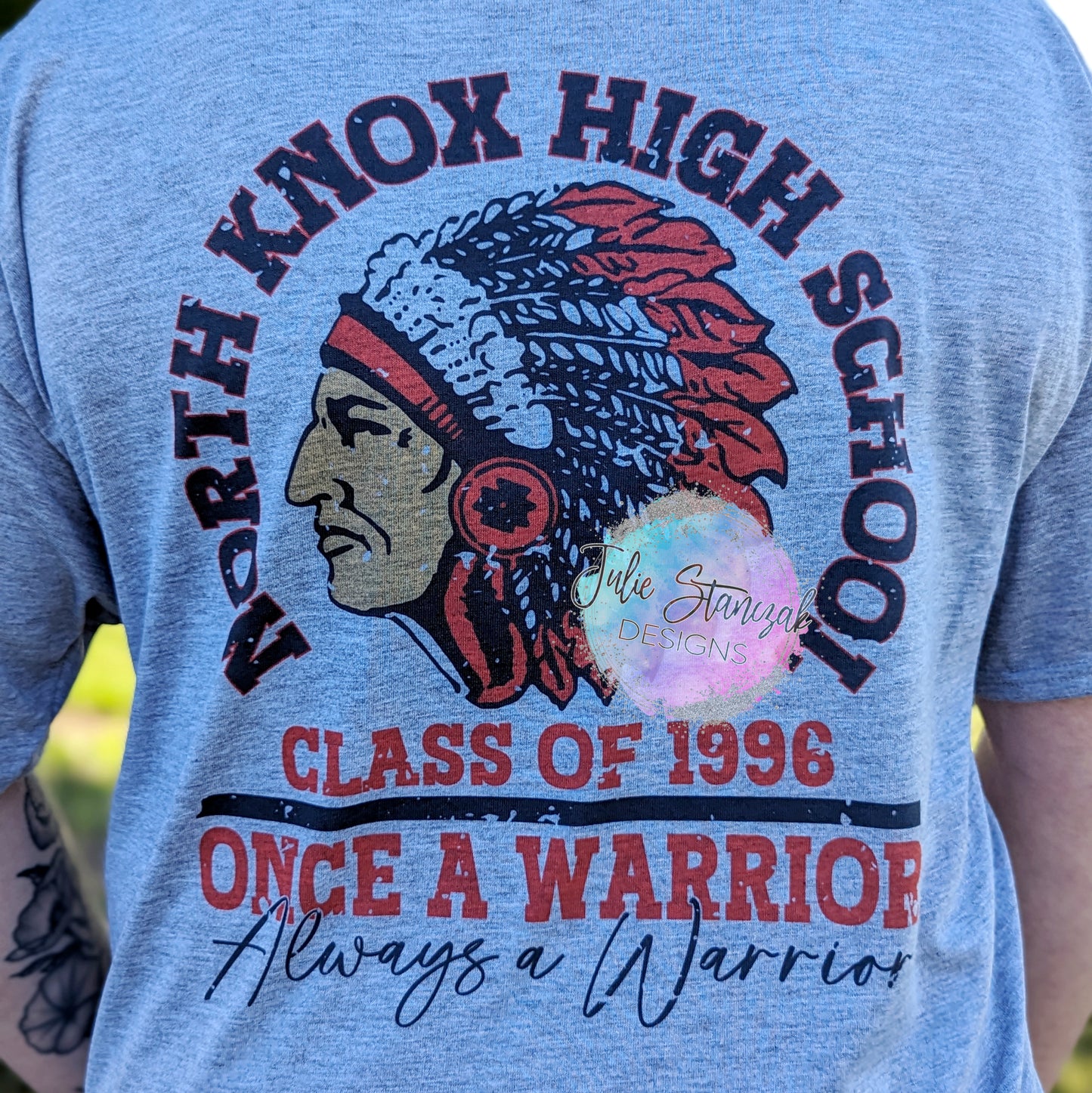 North Knox Warriors Alumni Once A Warrior Shirt CUSTOM YEAR