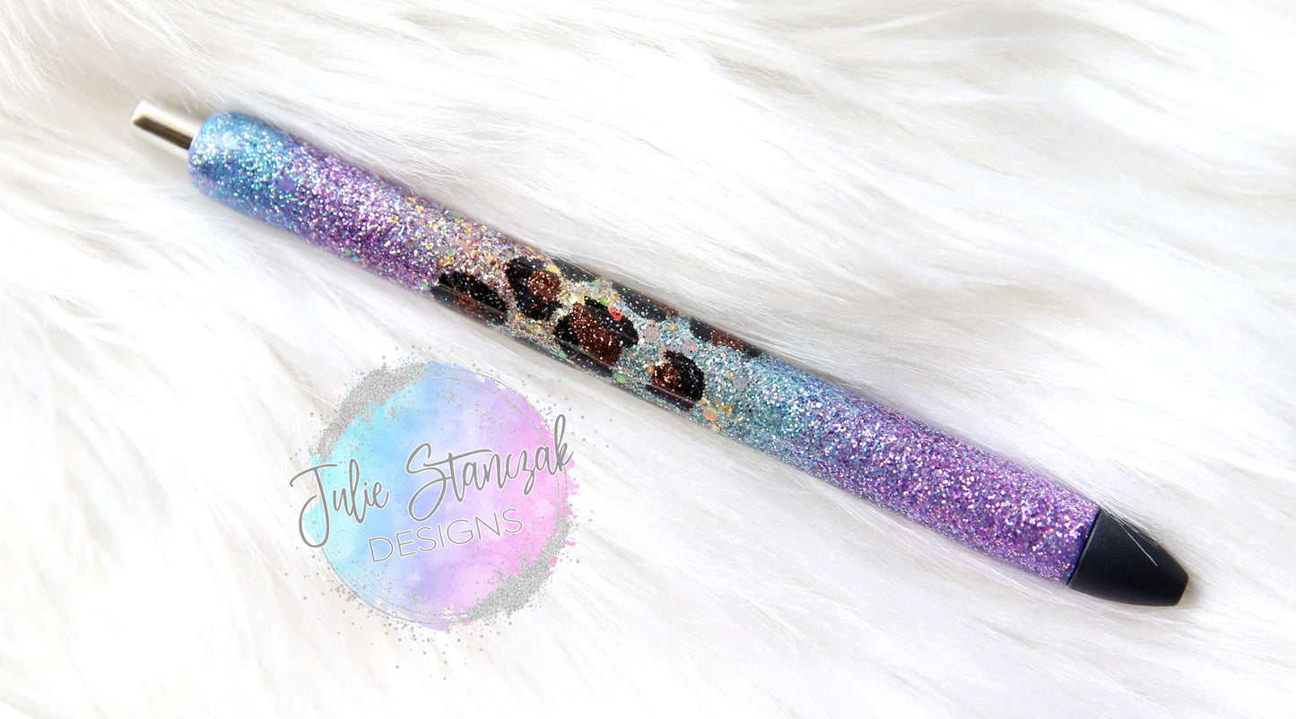 Gypsy Leopard Glitter Pen