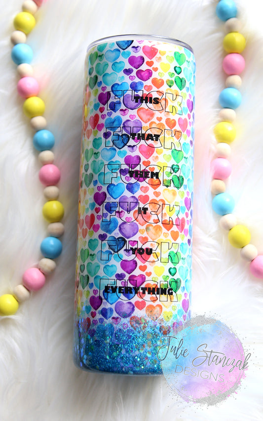 F This Glitter Tumbler