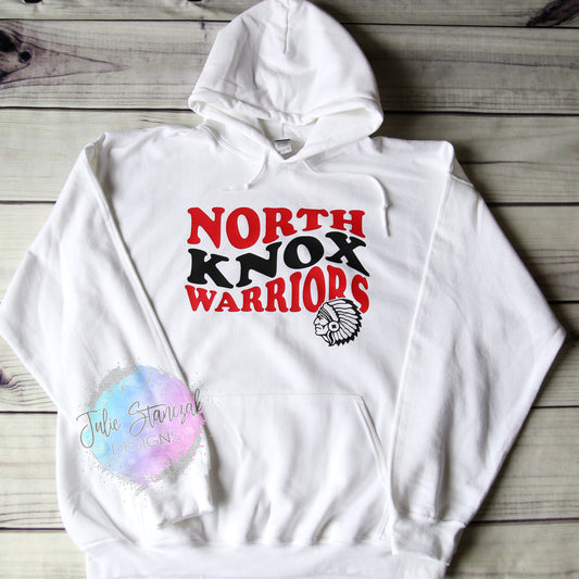 North Knox Warriors Retro Wavy